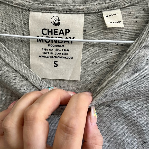 Cheap Monday comfy short sleeve top with tie - Picture 3 of 3